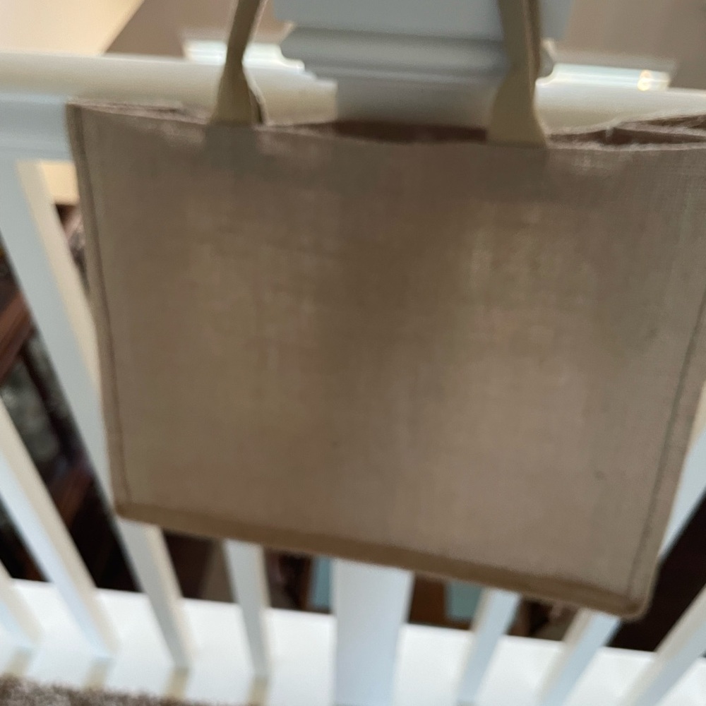 Used YSL GWP Brown Canvas Tote with Glittery Logo - Picture 7 of 13